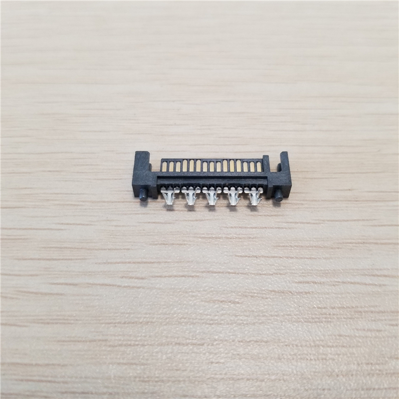 10pcs/lot 15pin SATA Connectors Male Soldering Plug Socket Jack Connector PC Computer MOD DIY