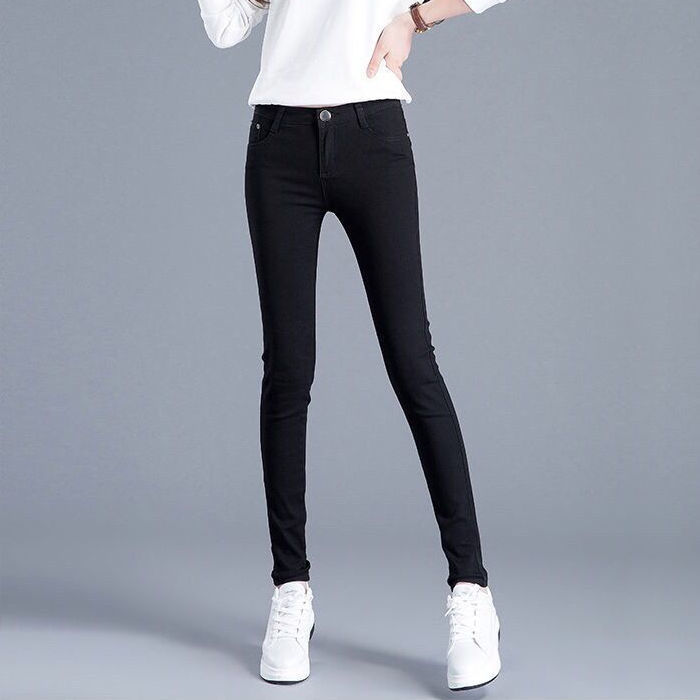 Women 2020 Spring Autumn New Fashion Casual Pencil Pants Female Skinny Trousers Ladies Solid Color Slim Jeans Plus Size G389, Black
Women 2020 Spring Autumn New Fashion Casual Pencil Pants Female Skinny Trousers Ladies Solid Color Slim Jeans Plus Size G389, Black