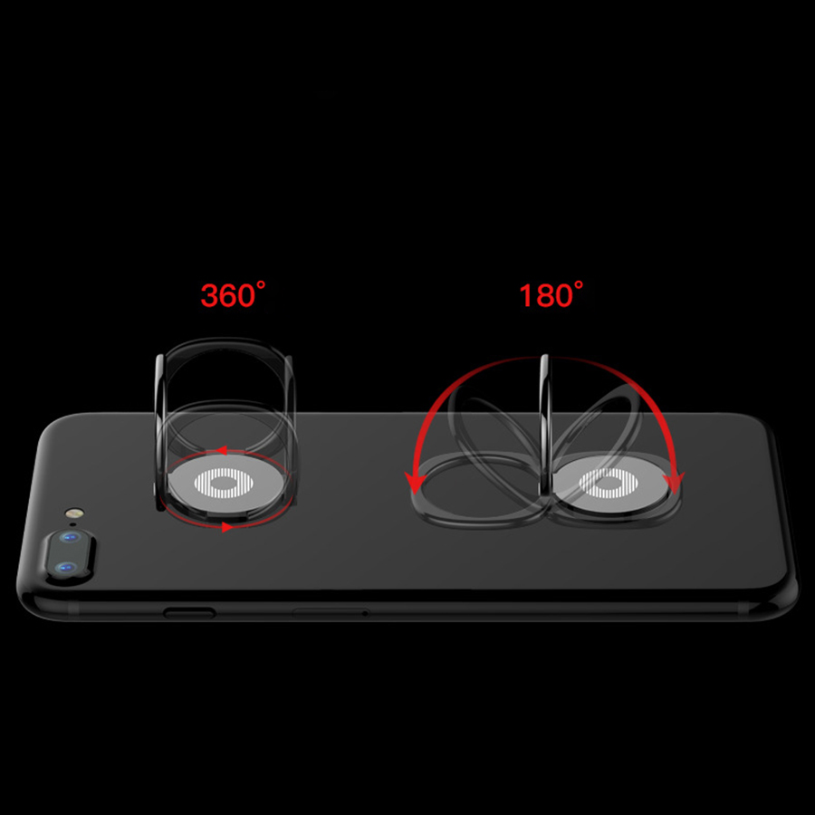 Slim Round Metal Finger Ring Grip Holder Magnetic 360 Degree Rotation Kickstand Universal Bracket Stand DIY Blank for Cell Phone and Tablet