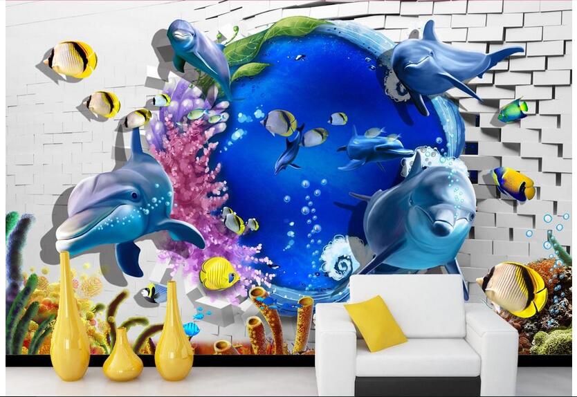 WDBH 3d wallpaper custom photo Marine dolphin fish coral brick wall background living room home decor 3d wall murals wallpaper for walls 3 d, Non-woven
WDBH 3d wallpaper custom photo Marine dolphin fish coral brick wall background living room home decor 3d wall murals wallpaper for walls 3 d, Non-woven