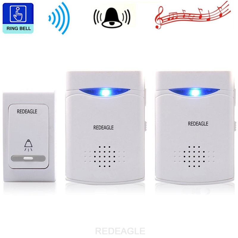 Wireless Doorbell 38 Tunes Chimes Digital Remote Control Door Bell LED Receiver 1V2 Doorbells V006B2
Wireless Doorbell 38 Tunes Chimes Digital Remote Control Door Bell LED Receiver 1V2 Doorbells V006B2