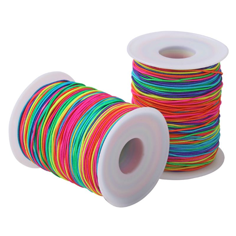 85/100m Rainbow Colourful Elastic Cord 1.2mm Thread Stretch String Craft for Beading Braiding DIY Jewelry Handmade
85/100m Rainbow Colourful Elastic Cord 1.2mm Thread Stretch String Craft for Beading Braiding DIY Jewelry Handmade