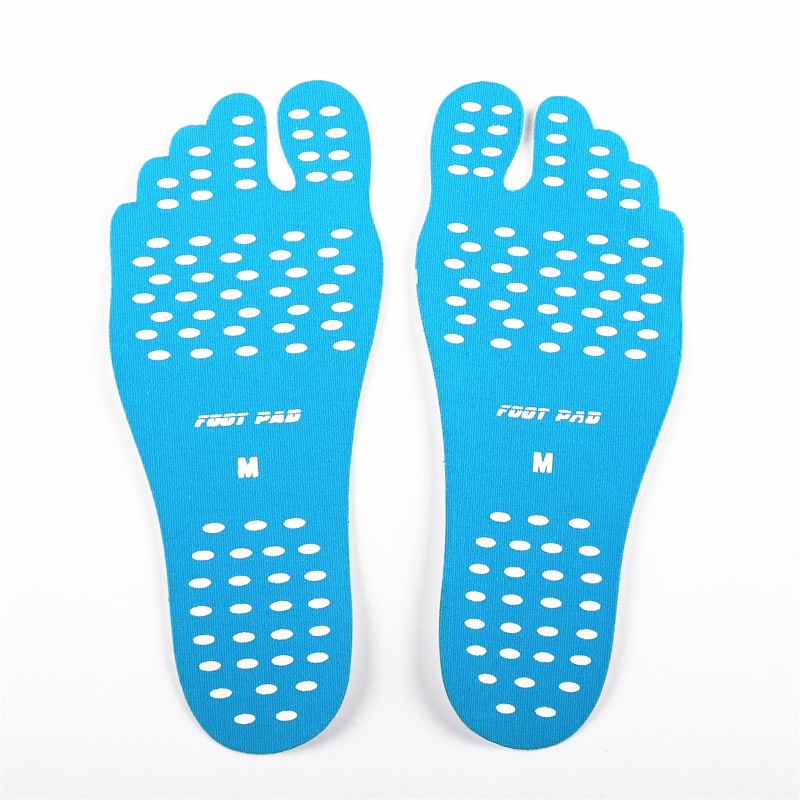 Feet Sticker Foot Stick on Soled Sticky Pads For Feet Anti-slip Beach Sock Waterproof Insole Feet Protection 4 Size High Quality