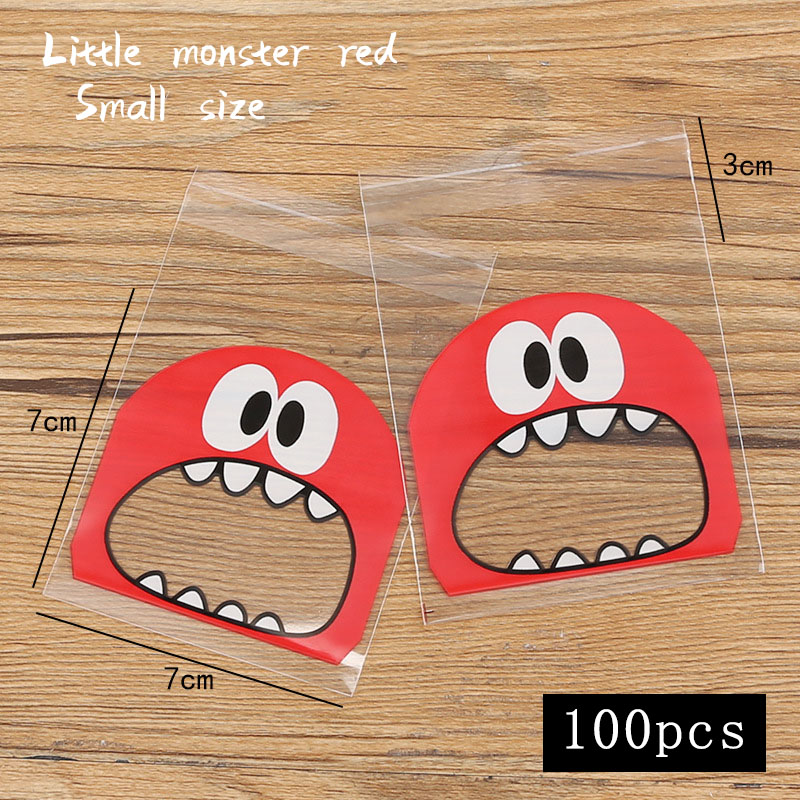 100pcs/lot Cookies Bag Transparent Cute Little Red Monsters Homemade Snack Packaging Wedding Nougat Wrapper Bag
100pcs/lot Cookies Bag Transparent Cute Little Red Monsters Homemade Snack Packaging Wedding Nougat Wrapper Bag