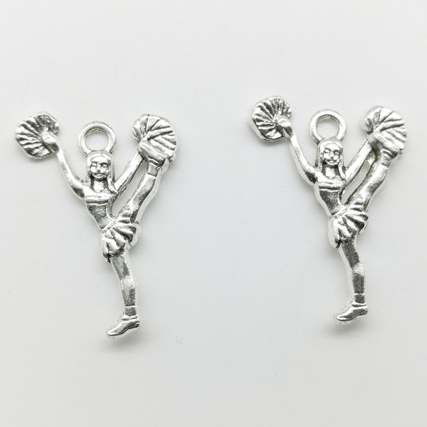 Wholesale 100pcs lot cheerleaders Alloy Charm Pendant Retro Jewelry DIY Keychain Tibet Silver Pendant For Bracelet Earrings 24*17mm
Wholesale 100pcs lot cheerleaders Alloy Charm Pendant Retro Jewelry DIY Keychain Tibet Silver Pendant For Bracelet Earrings 24*17mm