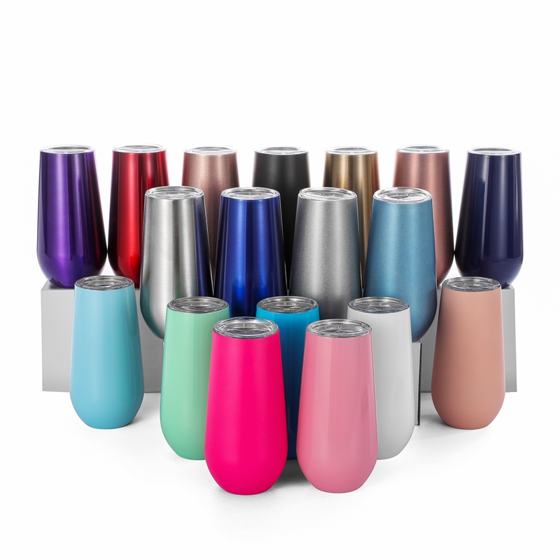 6oz Champagne Flute Glasses Wine Tumbler Stainless Steel Double Wall Vacuum Insulation Coffee mugs Grape Wine Cup wedding party festive gifts
6oz Champagne Flute Glasses Wine Tumbler Stainless Steel Double Wall Vacuum Insulation Coffee mugs Grape Wine Cup wedding party festive gifts