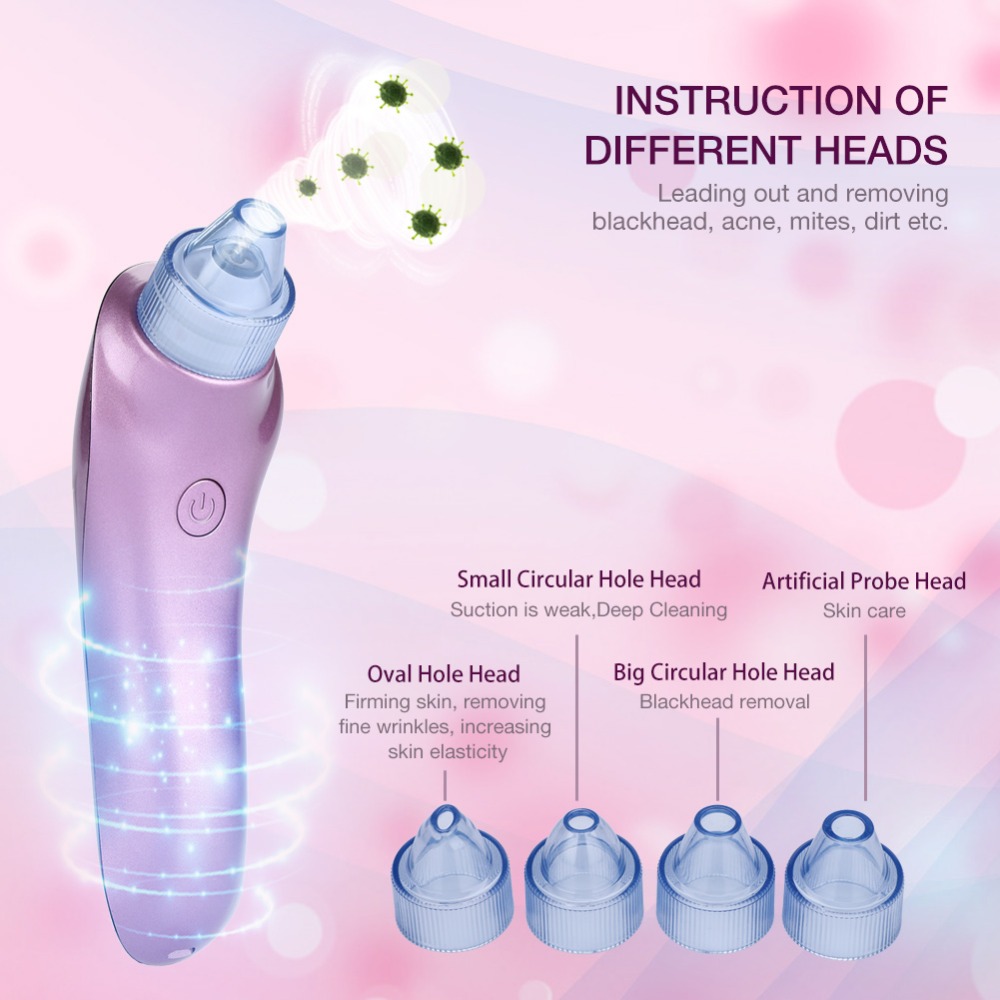 Vacuum Pore Cleaner Face Cleaning Blackhead Removal Suction Black Spot Cleaner Facial Cleansing Cosmetology Face Machine
Vacuum Pore Cleaner Face Cleaning Blackhead Removal Suction Black Spot Cleaner Facial Cleansing Cosmetology Face Machine