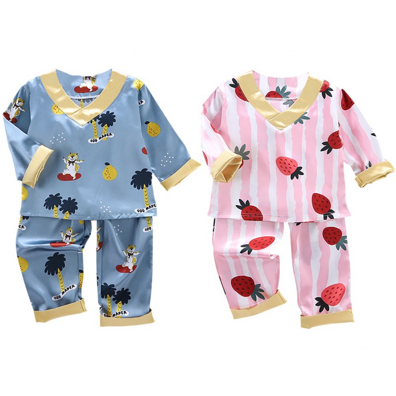 Cute Spring Autumn Baby Kids Girls Boys Cartoon Print Sleepwear Set Kids Cute Sleepwear Long Sleeve Blouse Tops+Pants Pajamas, Blue
Cute Spring Autumn Baby Kids Girls Boys Cartoon Print Sleepwear Set Kids Cute Sleepwear Long Sleeve Blouse Tops+Pants Pajamas, Blue