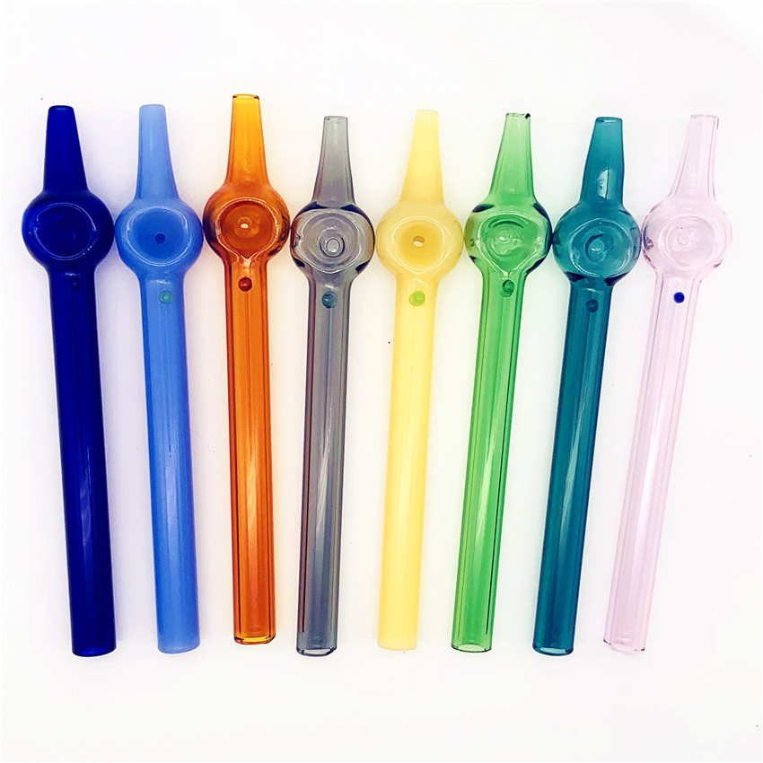Wholesale 6.0 inch colorful HOOKAHS nectar collector pipe medicine spoon glass oil production pipeline oil drilling Mini pipe