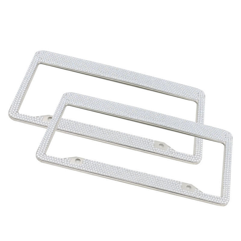 Silver Diamond Bling Glitter Crystal Rhinestone Metal US Car License Plate Frame 1 pair
Silver Diamond Bling Glitter Crystal Rhinestone Metal US Car License Plate Frame 1 pair