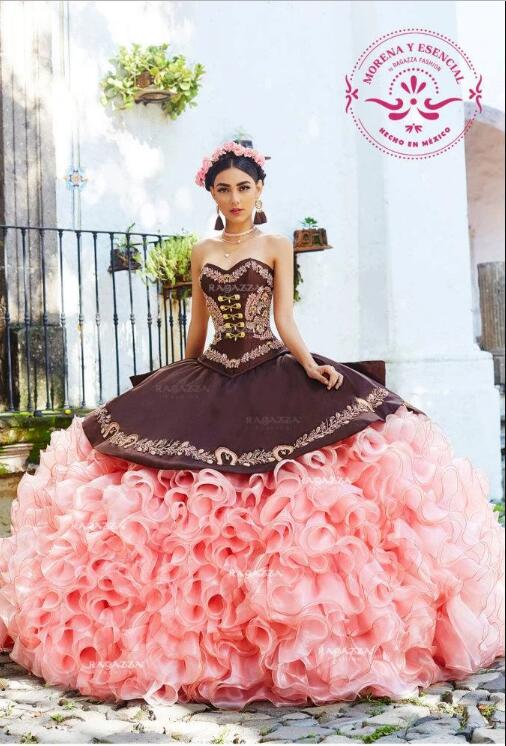 Princess Ball Gown Quinceanera Dresses Sweetheart Puffy Skirt Embroidery Sweet 15 Dress Tulle Lace Prom Gowns Pageant Dress