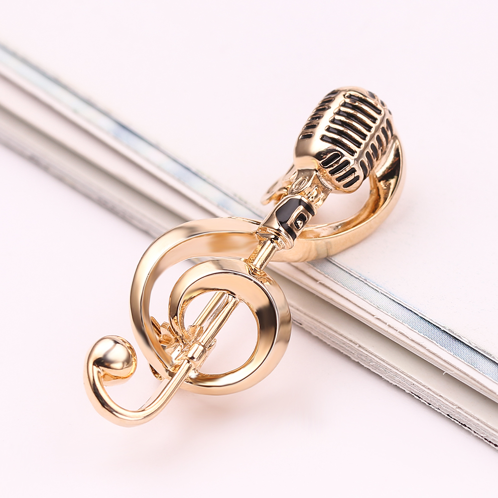 Music Note Gold Microphone Shape Brooches For Women Men Singer Club Badge Clothes Accessories Rock Brooch Pins Gifts
Music Note Gold Microphone Shape Brooches For Women Men Singer Club Badge Clothes Accessories Rock Brooch Pins Gifts