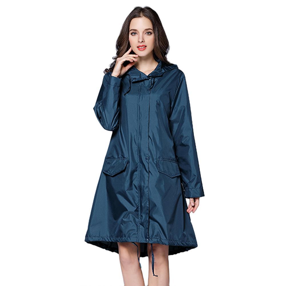 Long Raincoat Women Waterproof Windproof Hood Ladies Thin Rain Coat Ponchos Jackets Female Chubasqueros Mujer Capa De Chuva