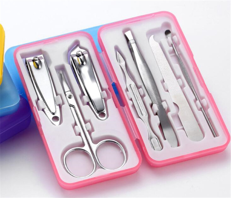 7pcs Manicure Set Stainless steel Nail Clipper Art Care Tools Mini Finger Cutter Pedicure File Scissor Tweezer Knife Ear Pick Utility Kit
7pcs Manicure Set Stainless steel Nail Clipper Art Care Tools Mini Finger Cutter Pedicure File Scissor Tweezer Knife Ear Pick Utility Kit
