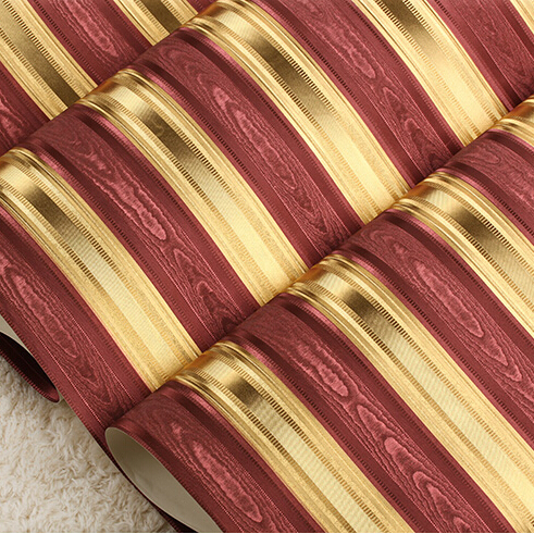 Modern Gold Striped Wallpaper 3D Embossed Gold Foil Wallpaper Roll Living Room Bedroom Red Brown Wall Paper, 90192
Modern Gold Striped Wallpaper 3D Embossed Gold Foil Wallpaper Roll Living Room Bedroom Red Brown Wall Paper, 90192