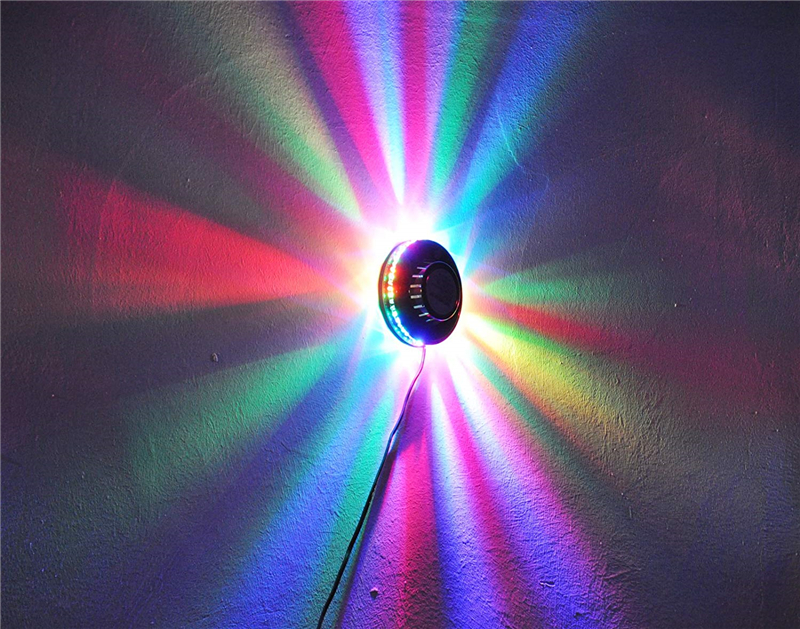 RGB Led Party Light Auto Rotating Sunflower Stage Lighting for KTV Bar Wedding DJ Show Sound Activated