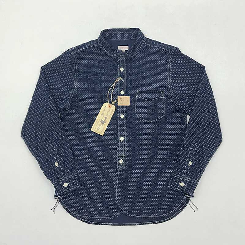 Bob Dong Wabash Dot Work Shirt Vintage Mens Fall Indigo Button-Down Casual Shirt, Navy blue
Bob Dong Wabash Dot Work Shirt Vintage Mens Fall Indigo Button-Down Casual Shirt, Navy blue