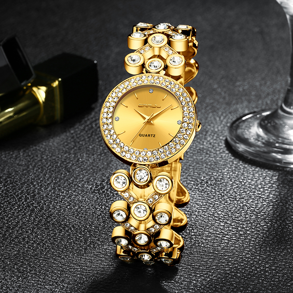 CRRJU Wrist Watch Top Brand Luxury Diamond Women Watch Starry Sky Ladies Wrist Watch For Montre Female Clock relogio feminino, Green
CRRJU Wrist Watch Top Brand Luxury Diamond Women Watch Starry Sky Ladies Wrist Watch For Montre Female Clock relogio feminino, Green