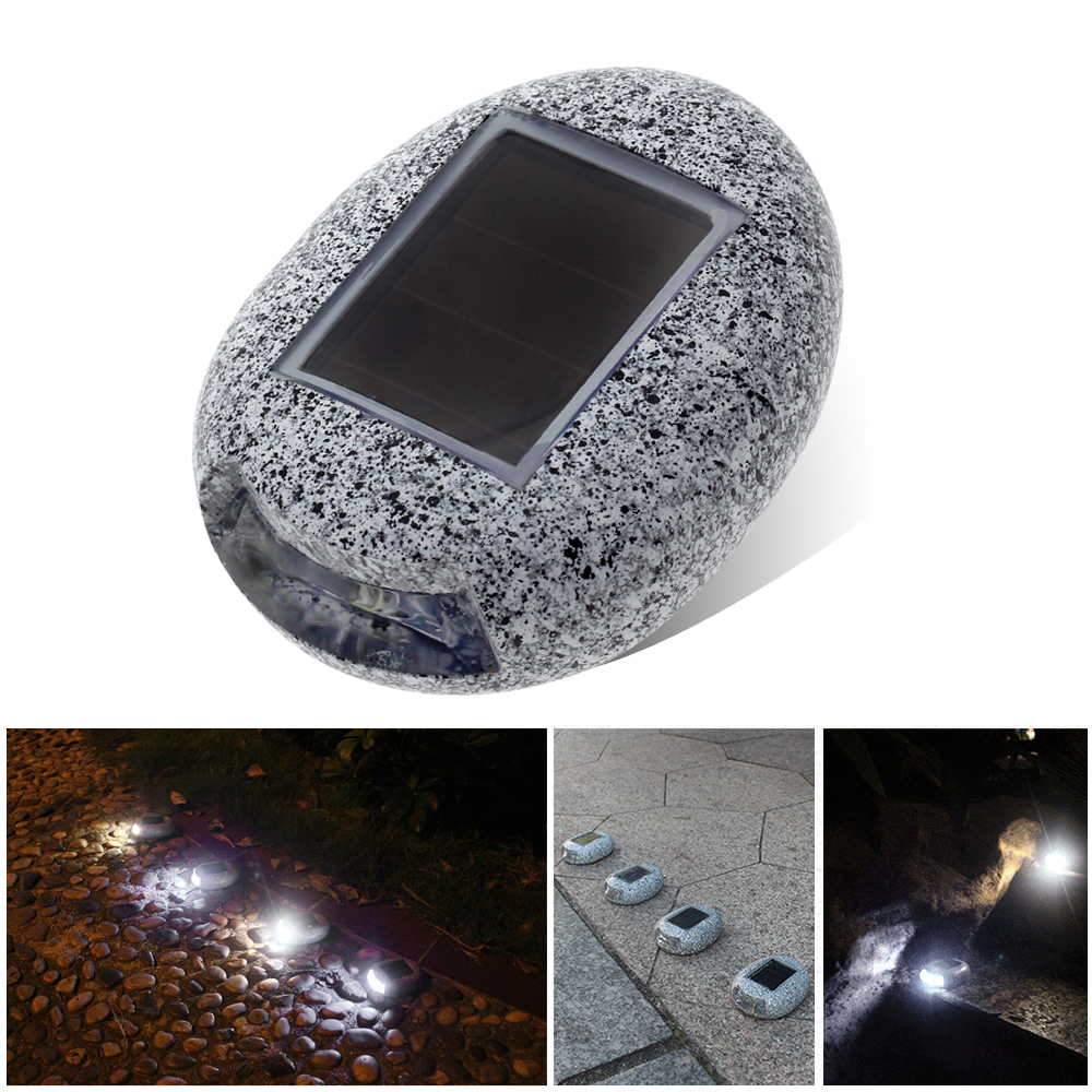 LED Solar Lamp Modern Simulation Stone Buried Light for Garden Waterproof Outdoor Security Solar Underground Light Lawn Lighting
