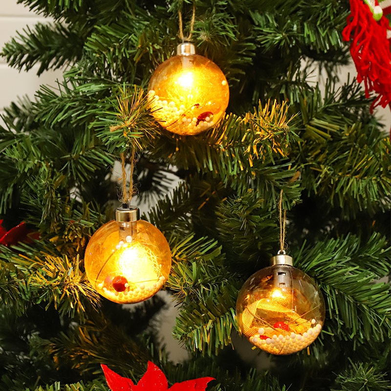 Christmas Tree Ornaments Christmas Baubles Balls with LED Light Hanging Pendant Decorations Home Hanging Ornament
Christmas Tree Ornaments Christmas Baubles Balls with LED Light Hanging Pendant Decorations Home Hanging Ornament