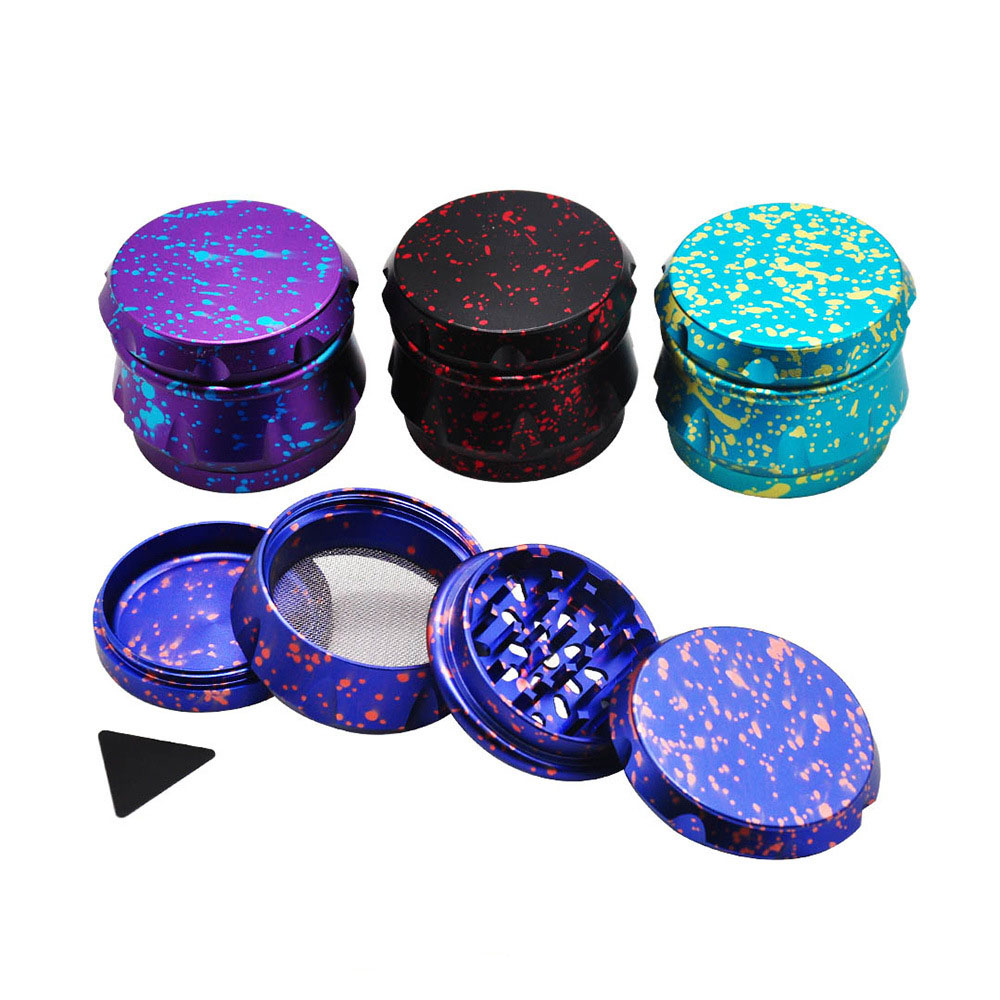 Tobacco Smoking Herb Grinders 4 Layers Aluminium Alloy Grinder 100% Metal dia 63mm with 4 colors star dot tobacco grinders
Tobacco Smoking Herb Grinders 4 Layers Aluminium Alloy Grinder 100% Metal dia 63mm with 4 colors star dot tobacco grinders