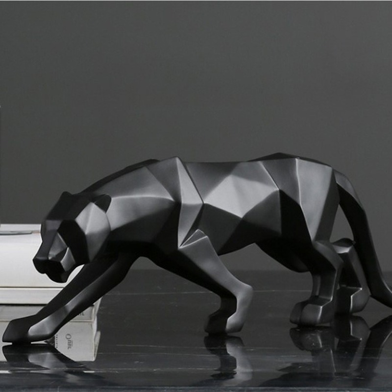 Panther Statue Animal Figurine Large Size Abstract Geometric Style Resin Leopard Sculpture Home Office Decoration Gift T200624
Panther Statue Animal Figurine Large Size Abstract Geometric Style Resin Leopard Sculpture Home Office Decoration Gift T200624