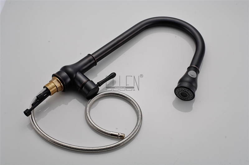 Kitchen Faucet Pull Out Kitchen Hot and Cold Mixer Crane Water Tap Rotation Spray Chrome Brush Nickel Torneira Cozinha