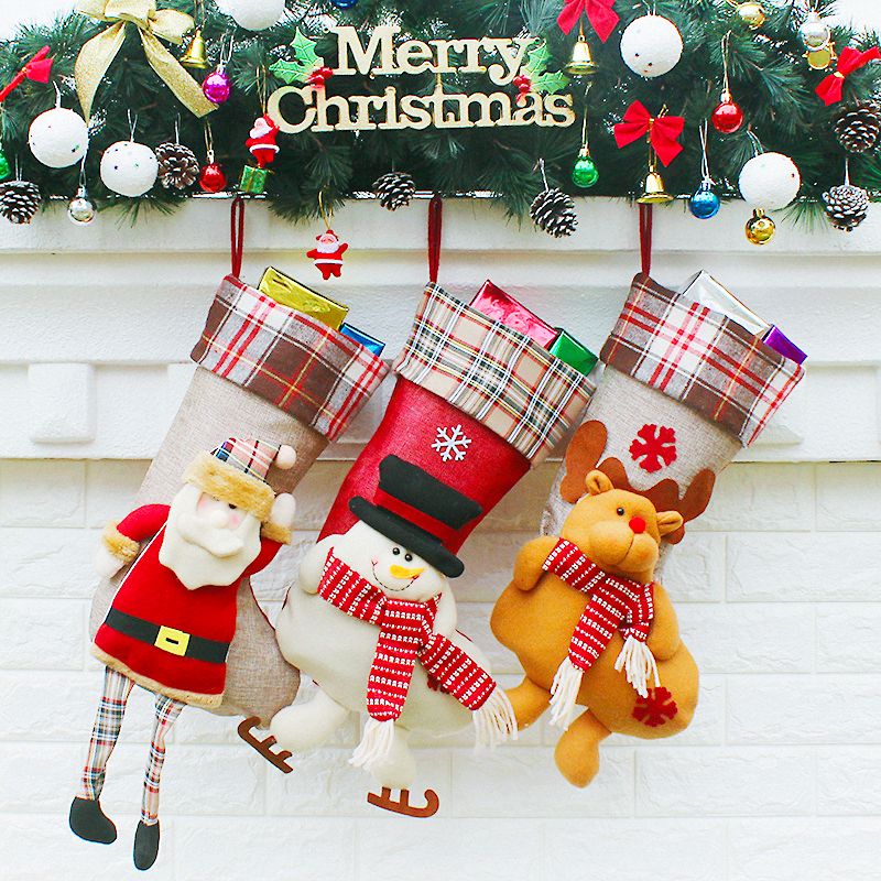 Christmas Santa Claus & Snowman & Reindeer Gift Presents socks Christmas Stockings Bags Decorations For Home XD17139
Christmas Santa Claus & Snowman & Reindeer Gift Presents socks Christmas Stockings Bags Decorations For Home XD17139