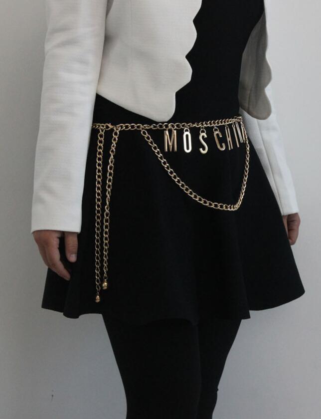 Europe and the United States Letter high-end luxury double chain pendant waist ladies fashion belt accessories, Silver
Europe and the United States Letter high-end luxury double chain pendant waist ladies fashion belt accessories, Silver