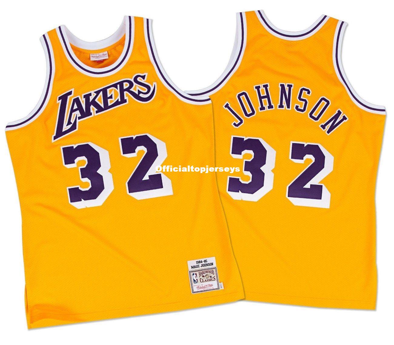 Johnson #32 Sewn Mitchell & Ness Top 1984 Gold high quality Jersey Mens Size XS-6XL Stitched basketball Jerseys, Yellow
Johnson #32 Sewn Mitchell & Ness Top 1984 Gold high quality Jersey Mens Size XS-6XL Stitched basketball Jerseys, Yellow