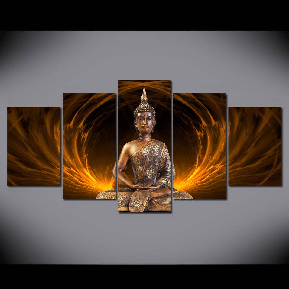 Canvas Print Modern Fashion Wall Art the Dream Abstract Background Buddha for Home Decoration No Frame