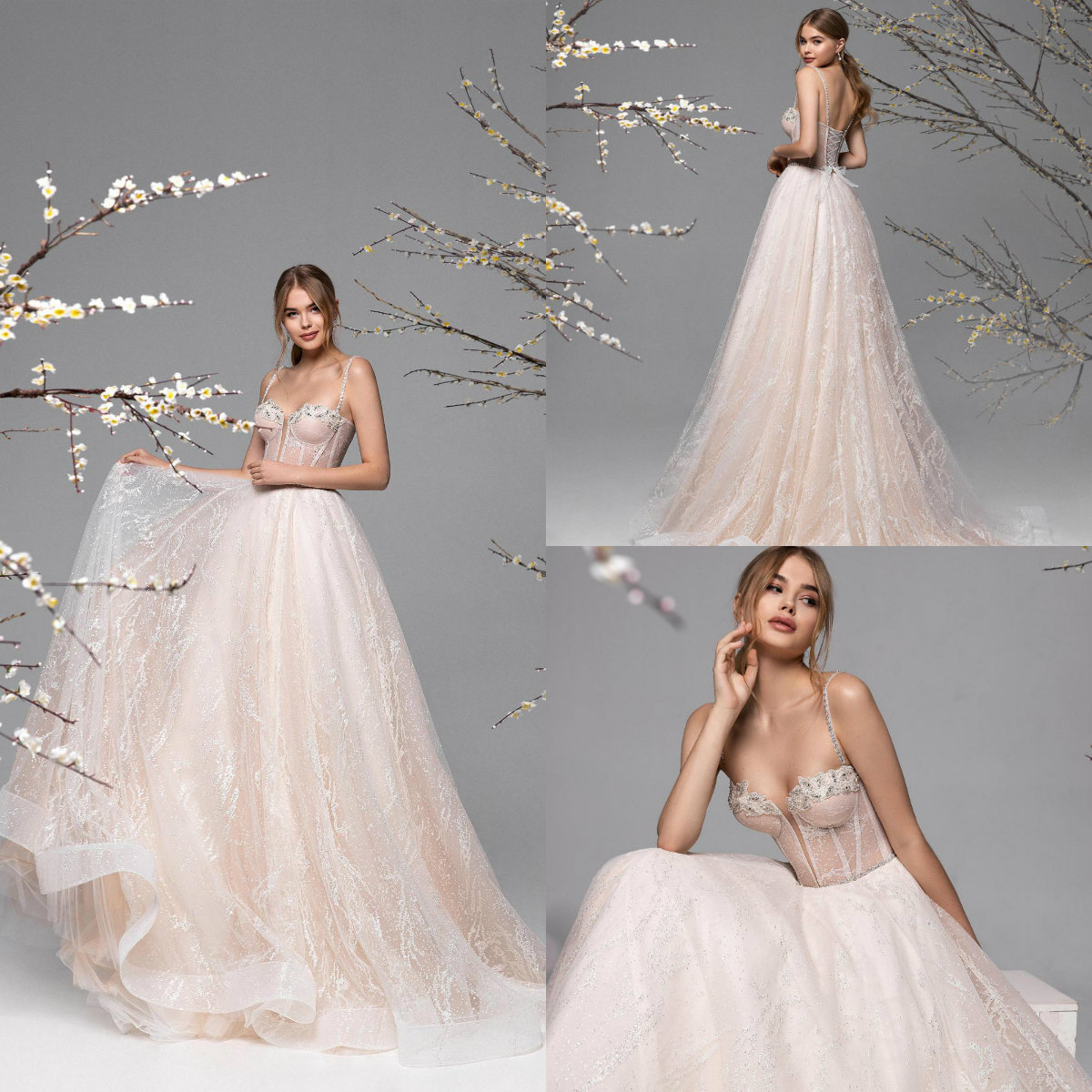 2021 New Wedding Dresses Sexy Spaghetti Straps Lace-up Back Bridal Gowns Custom Made Appliques Beads Sweep Train A-Line Wedding Dress, Champagne
2021 New Wedding Dresses Sexy Spaghetti Straps Lace-up Back Bridal Gowns Custom Made Appliques Beads Sweep Train A-Line Wedding Dress, Champagne