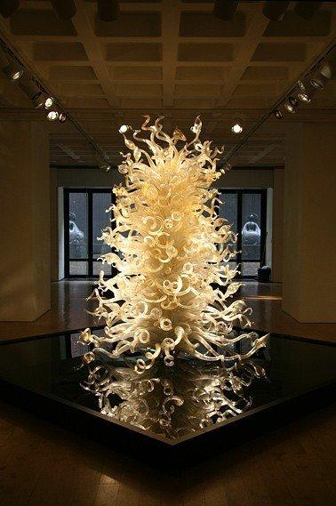 Customized European Blue Decorative Floor Lamps Interior Outdoor Flower Tree Sculpture crystal stand lamp LED