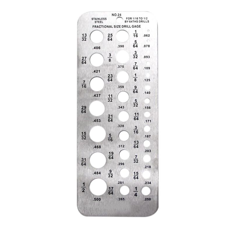 SHGO HOT-29 Sizes Index Stainless Steel Drill Gauge Bolt Wire Diameter Size Bit Gauge
SHGO HOT-29 Sizes Index Stainless Steel Drill Gauge Bolt Wire Diameter Size Bit Gauge