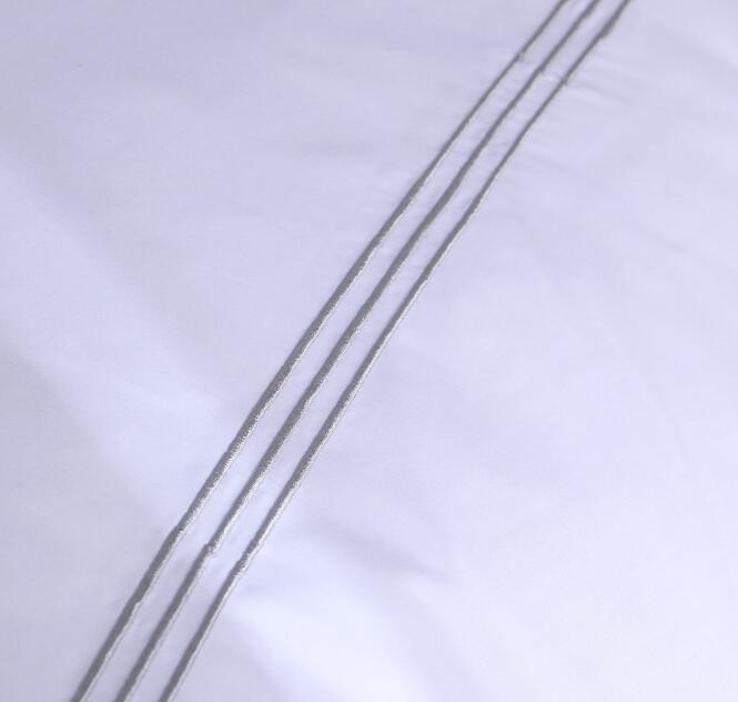 White Solid Color Bedding Set 3 Pcs Duvet Cover Set Bedcloth with Pillowcase Queen King Size