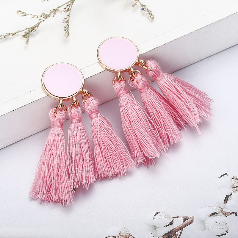 Tassel earrings for women fashion pendants elegant temperament Valentine's Day birthday gifts