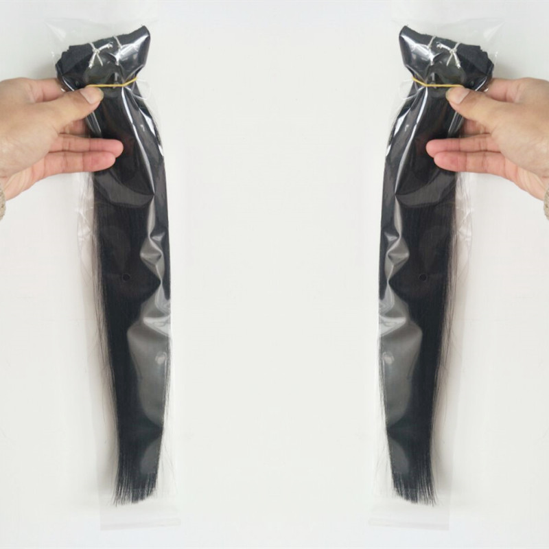 8pcs 120gram european hair machine made remy straight natural color clip in hair extensions human hair pieces 1226 inch free dhl