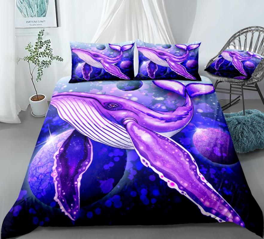 WhaleBedding Set Sea Animal Duvet Cover Set Ocean Life Bed Linen Purple Bed Kids Girl Boy Home Textiles Microfiber
WhaleBedding Set Sea Animal Duvet Cover Set Ocean Life Bed Linen Purple Bed Kids Girl Boy Home Textiles Microfiber