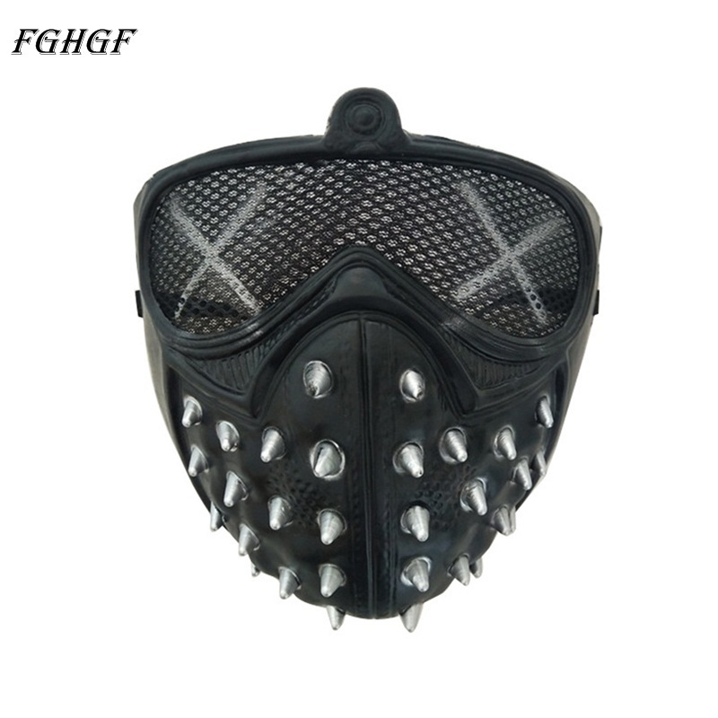 Game Watch Dogs 2 WD2 Mask Marcus Holloway Mask Wrench Cosplay Rivet Face Mask Half Face Latex Party Cosplay Props
Game Watch Dogs 2 WD2 Mask Marcus Holloway Mask Wrench Cosplay Rivet Face Mask Half Face Latex Party Cosplay Props