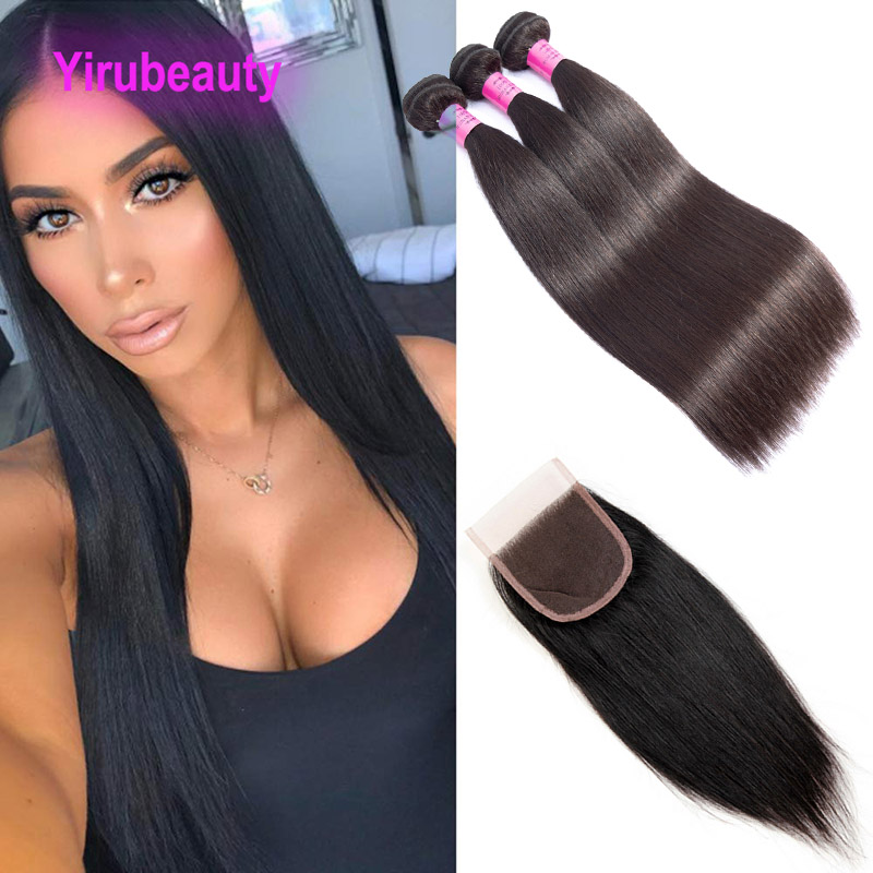 Brazilian Virgin Hair Extensions 3 Bundles With 4X4 Lace Closure Straight Cheap Hair Wefts With Lace Closure 8-30inch, Natural color
Brazilian Virgin Hair Extensions 3 Bundles With 4X4 Lace Closure Straight Cheap Hair Wefts With Lace Closure 8-30inch, Natural color