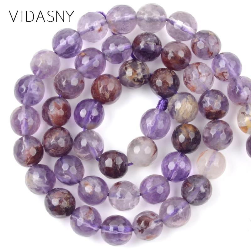 High Quality Natural Faceted Purple Ghost Mineral Stone Beads For Jewelry Making 6 8 10mm Spacer Loose Beads Diy Bracelets 15
High Quality Natural Faceted Purple Ghost Mineral Stone Beads For Jewelry Making 6 8 10mm Spacer Loose Beads Diy Bracelets 15