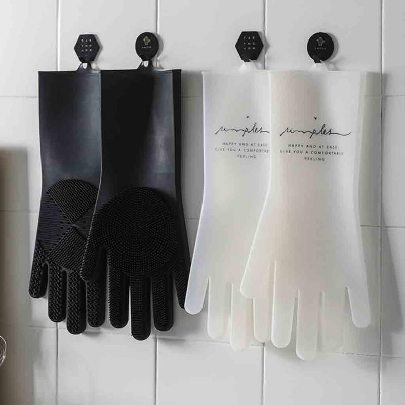 New Magic Reusable Silicone Gloves Household Dishwashing Women Wash Clothes Waterproof Cleaning Brush Gloves Heat Resistant #45
New Magic Reusable Silicone Gloves Household Dishwashing Women Wash Clothes Waterproof Cleaning Brush Gloves Heat Resistant #45