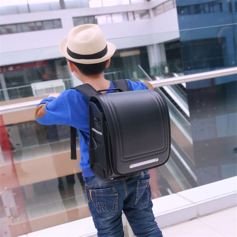 Funatom 2019 New School Bags Orthopedic Backpack For Boys and Girls Waterproof PU Randoseru Backpack Japan Student Bag