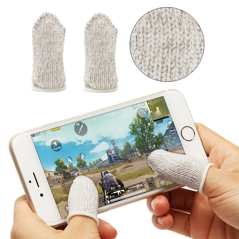 Sweatproof Breathable Mobile Touch Screen Finger Cots Sensitive Game Controller Accessories For IPhone Samsung