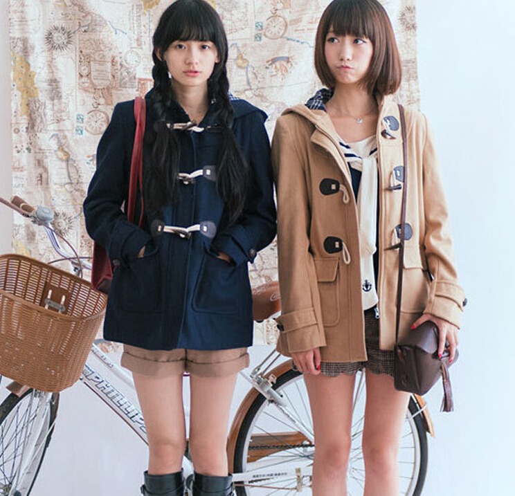 Japanese Girls School Student Uniform JK Horn Buckle Coat Trench Cute Winter Long Sleeves Outwear 3 Colors, Beige
Japanese Girls School Student Uniform JK Horn Buckle Coat Trench Cute Winter Long Sleeves Outwear 3 Colors, Beige