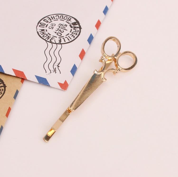 50PC HOT Nice Women Lady Girls Scissors Shape Hair Clip Barrettes Hairpin Hair Decorations Accessories Pretty Hair Clips