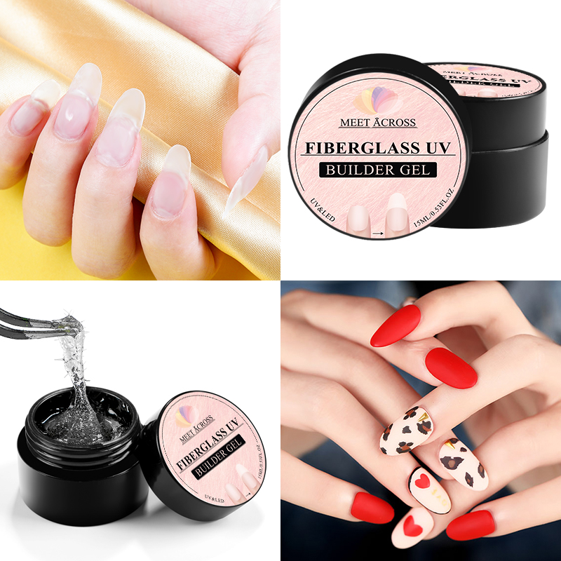 MEET ACROSS Fiber Glass Gel Fiberglass Extension Building UV Gel Varnish Repair Broken Nails Soak Off UV Extend Nail Tips, White
MEET ACROSS Fiber Glass Gel Fiberglass Extension Building UV Gel Varnish Repair Broken Nails Soak Off UV Extend Nail Tips, White