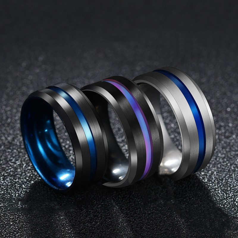 Groove Rings Black Blu Stainless Steel Midi Rings for Men Charm Male Jewelry Dropshipping
Groove Rings Black Blu Stainless Steel Midi Rings for Men Charm Male Jewelry Dropshipping