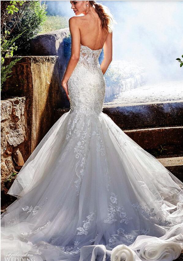 2019 Mermaid Wedding Dresses Lace Appliqued Beads Sequins Sweetheart Court Train Country Bridal Gowns Sleeveless Beach Wedding Dress Robe