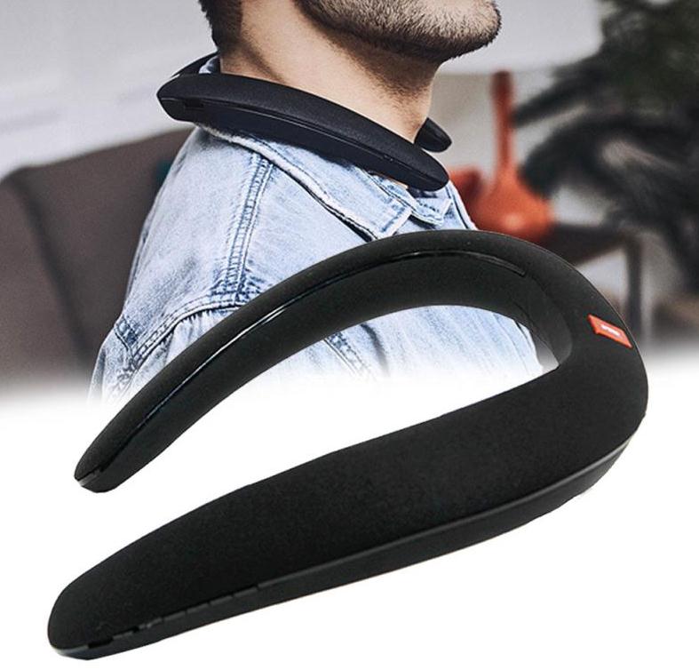 Portable around bib Neck Wear mp3 Bluetooth Speaker o player subwoofers Neckband Neck Wireless loudspeaker Scarf wearable